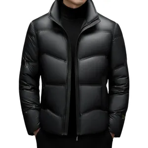 Warm winter down jacket for men