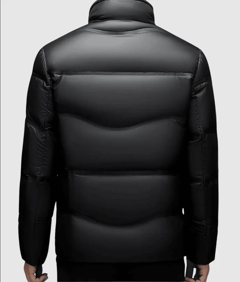 Warm winter down jacket for men
