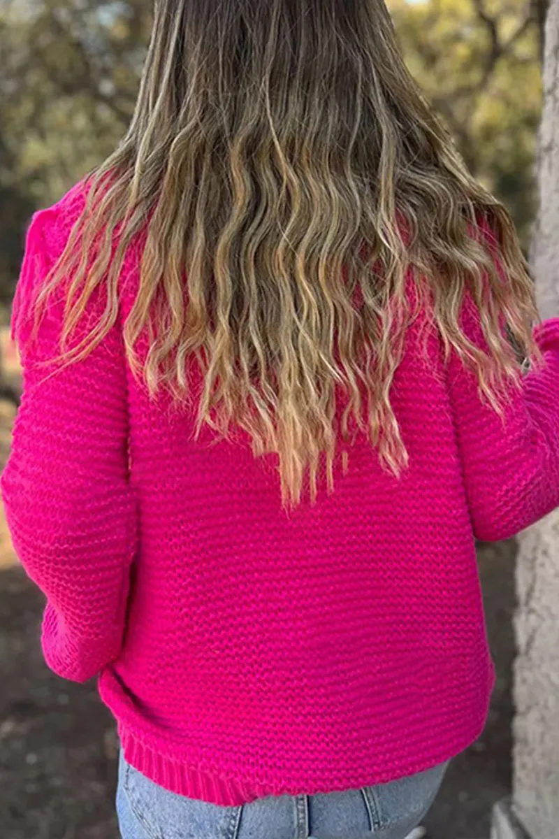 WF0491 Tassels Round Neck Sweater