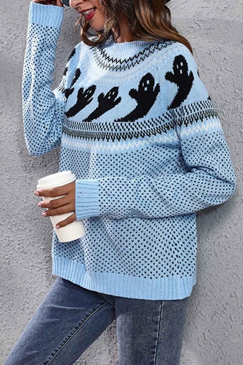 WG0160 Halloween Knitted Sweater