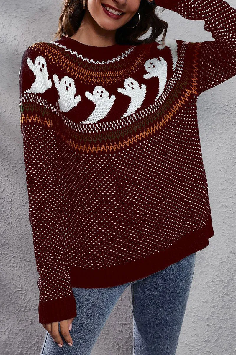WG0160 Halloween Knitted Sweater