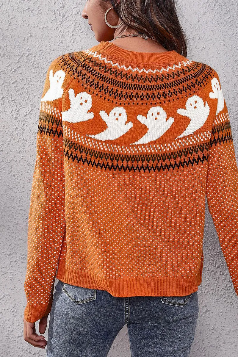 WG0160 Halloween Knitted Sweater