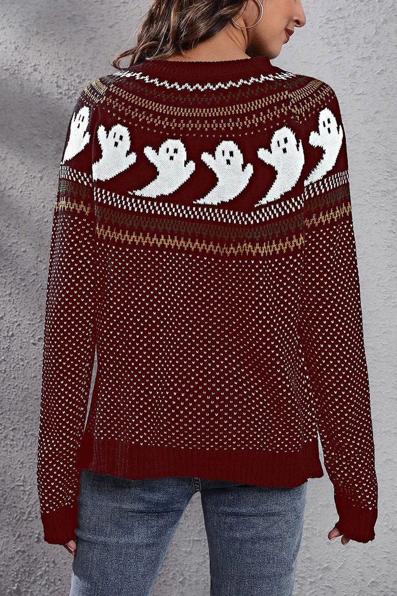 WG0160 Halloween Knitted Sweater