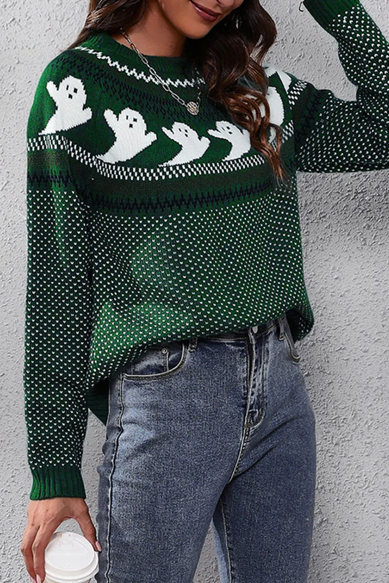 WG0160 Halloween Knitted Sweater