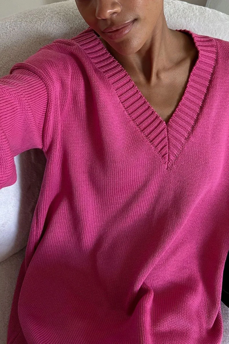 WH0200 Long Sleeve Knitted Sweater