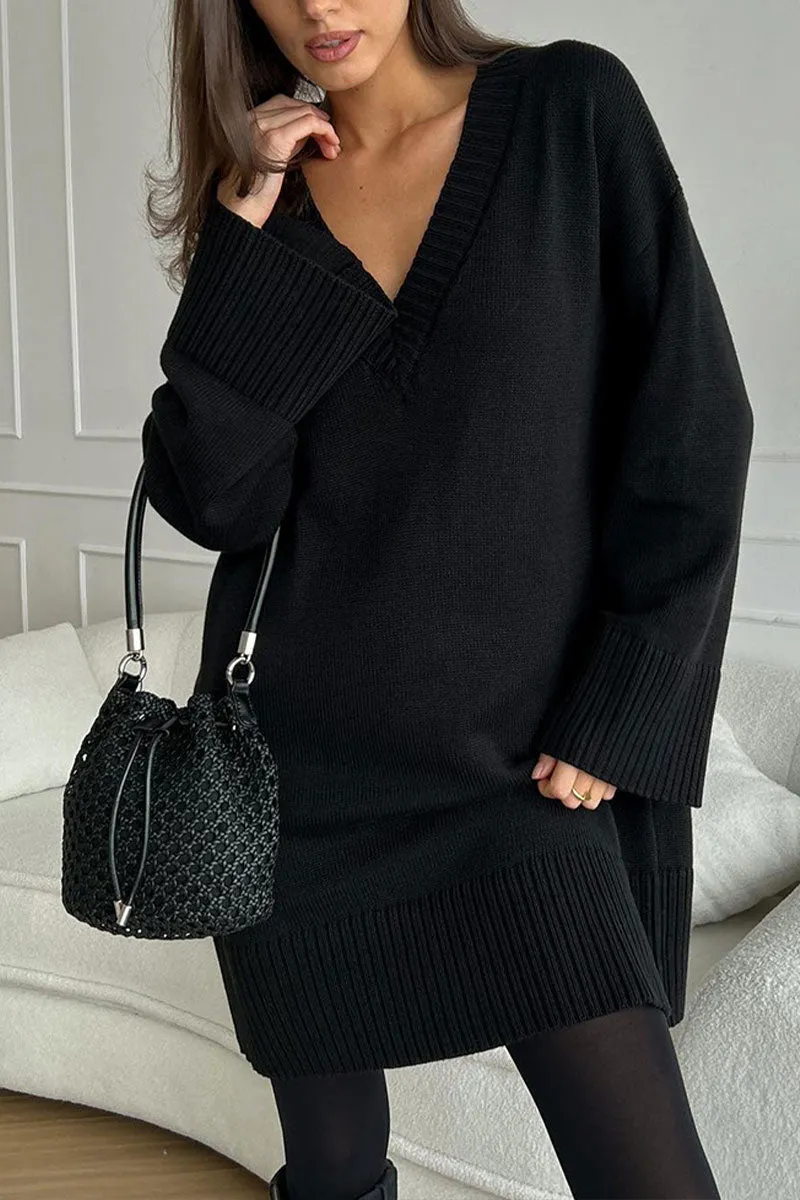 WH0200 Long Sleeve Knitted Sweater