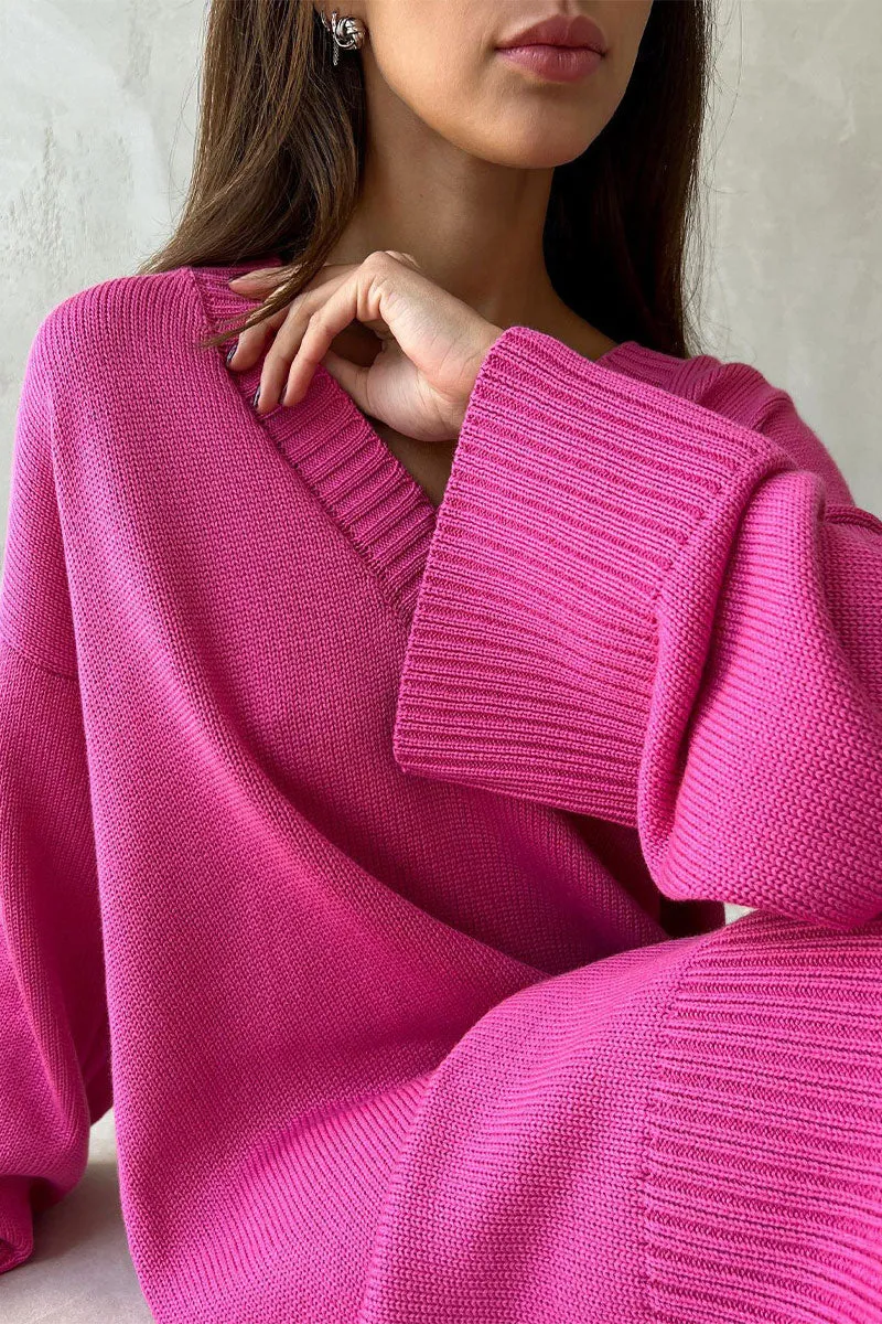 WH0200 Long Sleeve Knitted Sweater