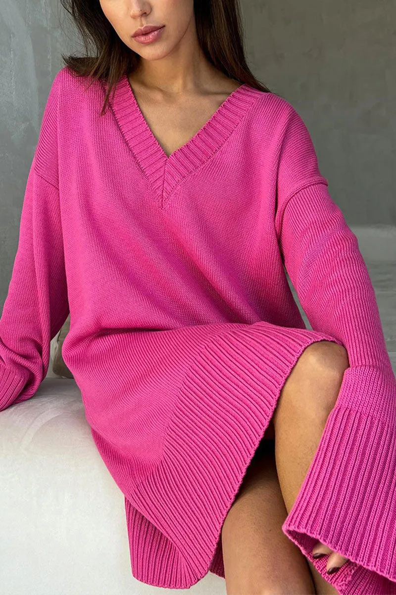 WH0200 Long Sleeve Knitted Sweater