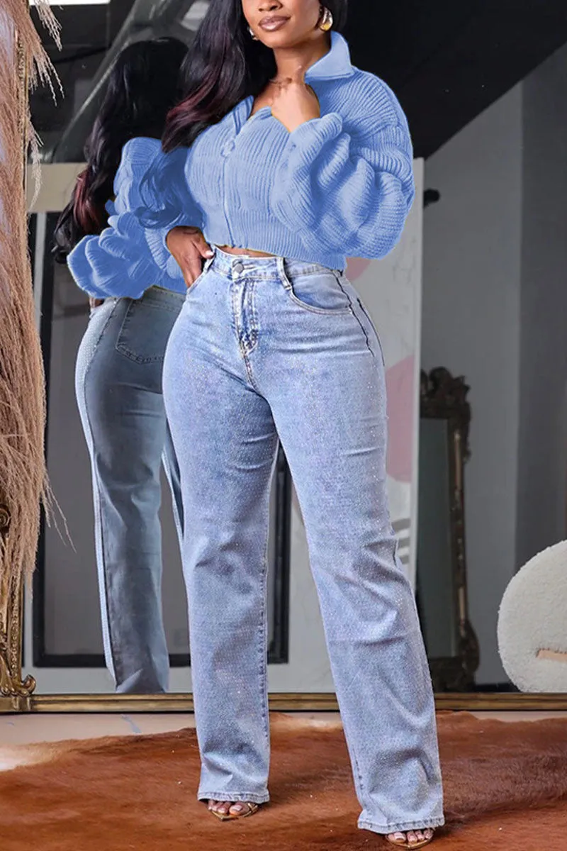 WI0282 Zip Up Ruched Sweater