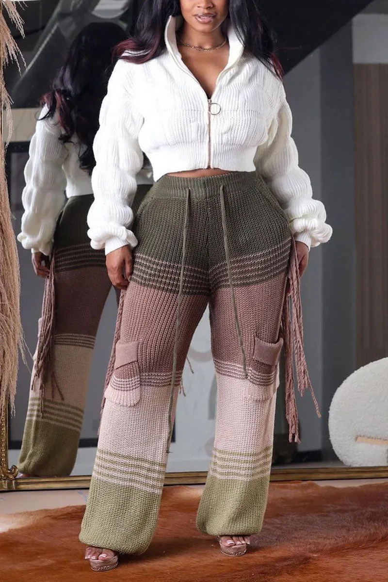 WI0282 Zip Up Ruched Sweater