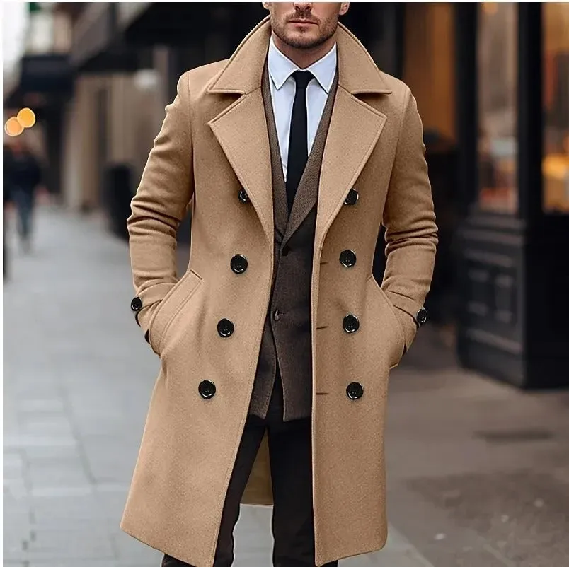 Wilmer™ | Double-Breasted Wool Coat with Buttons
