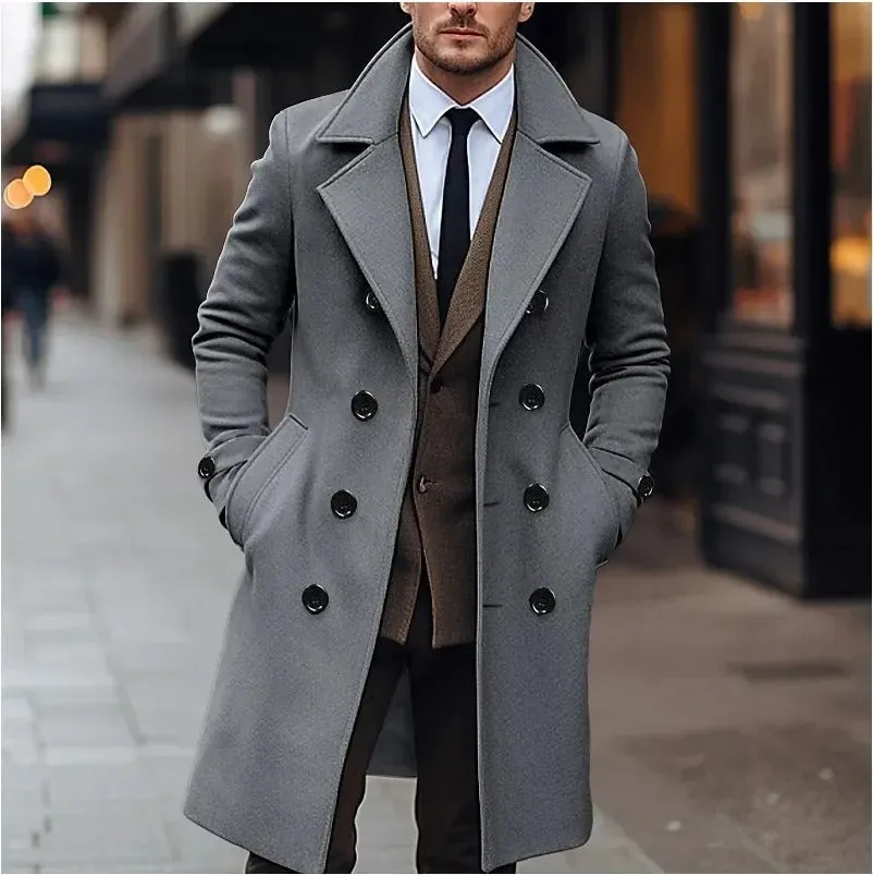 Wilmer™ | Double-Breasted Wool Coat with Buttons