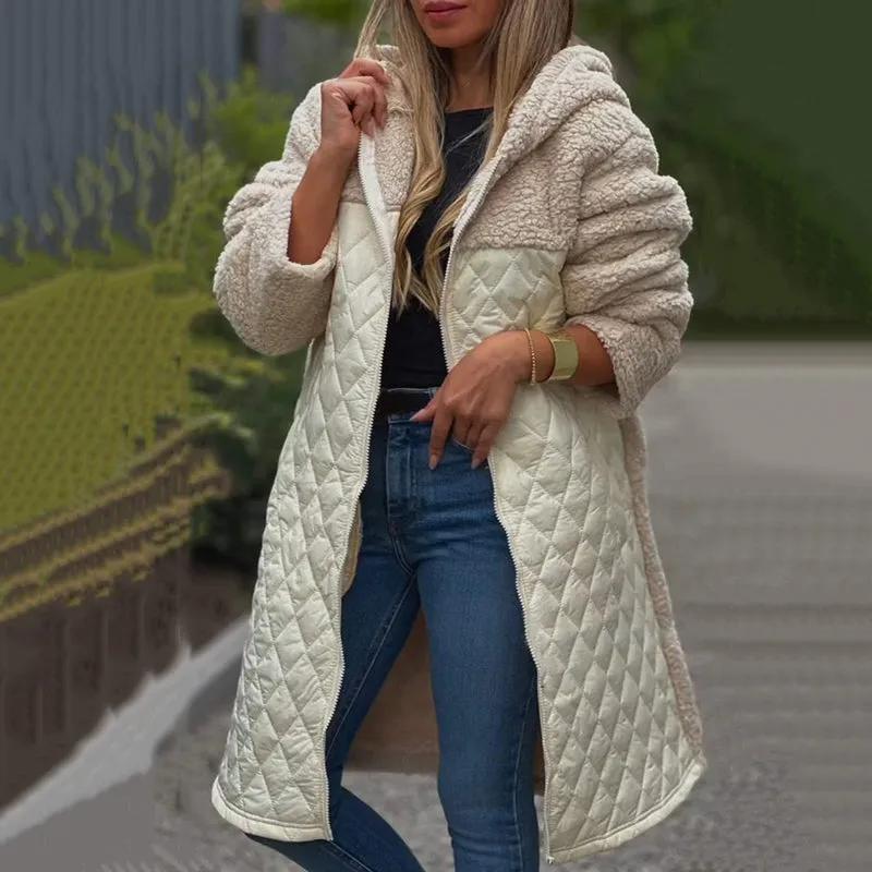 ❄️Winter Specials❄️Women's Cozy Quilted Sherpa Coat