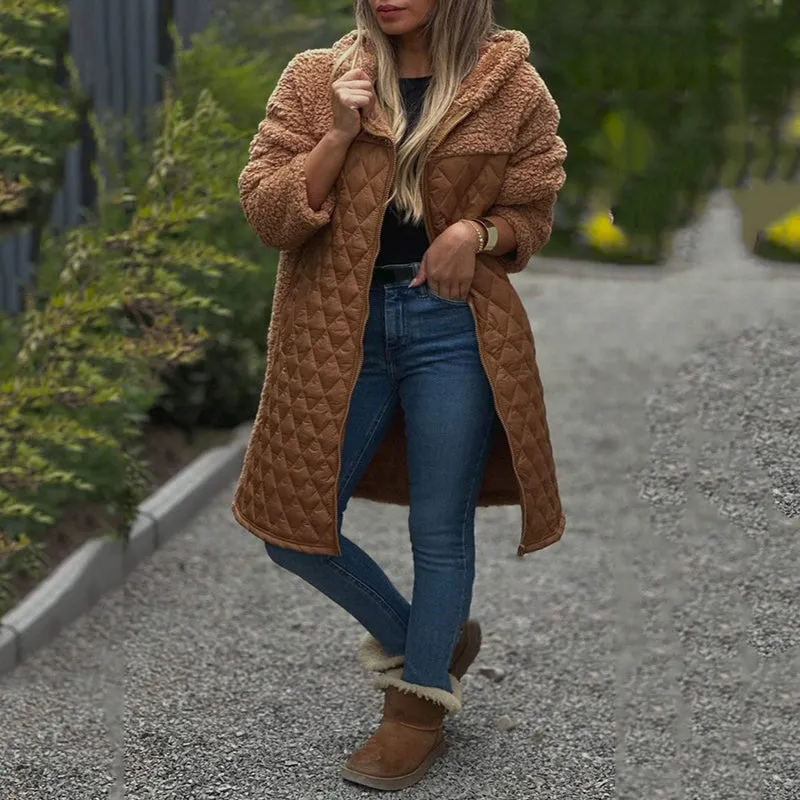 ❄️Winter Specials❄️Women's Cozy Quilted Sherpa Coat