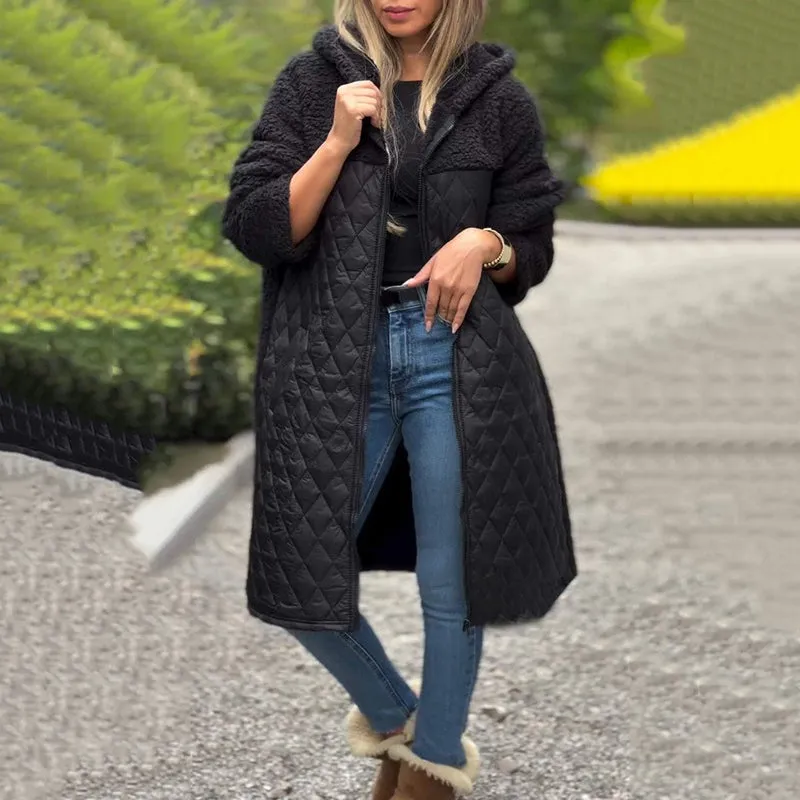 ❄️Winter Specials❄️Women's Cozy Quilted Sherpa Coat