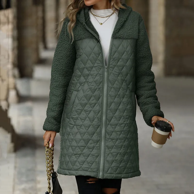 ❄️Winter Specials❄️Women's Cozy Quilted Sherpa Coat