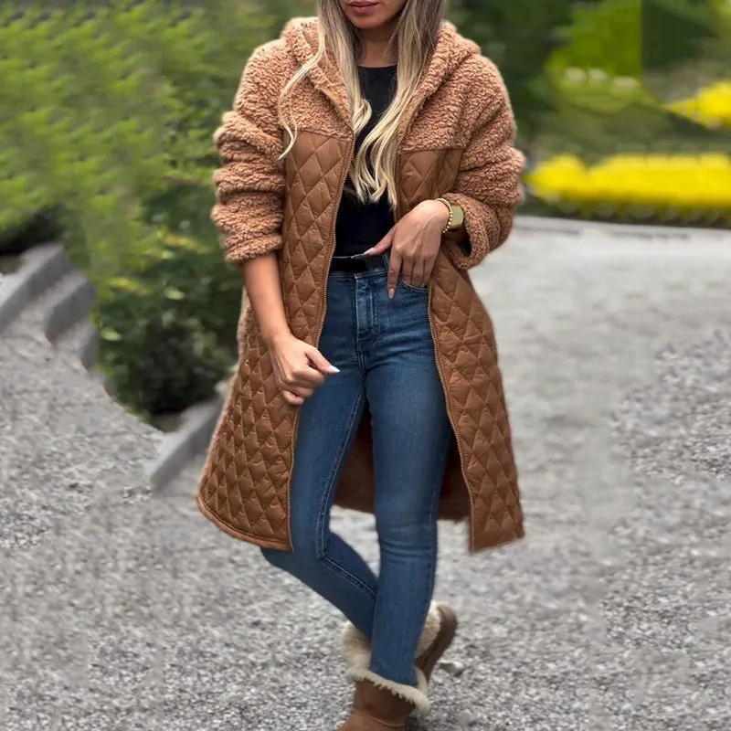 ❄️Winter Specials❄️Women's Cozy Quilted Sherpa Coat