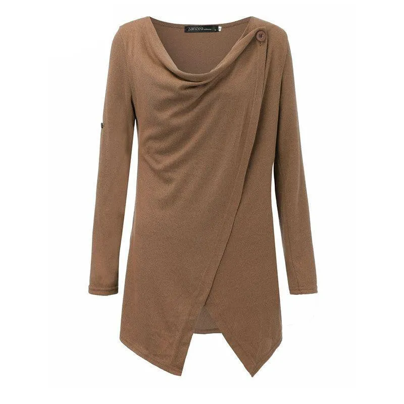 Women Fashion Casual Solid Sweaters Pullovers Long Sleeve O Neck Knitted Blouse Tops Sweater