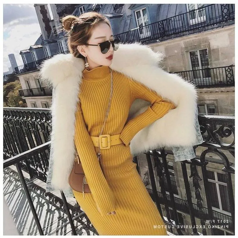 Women Solid Knitted Sweater Dresses Loose O-neck Pullover Sexy Casual Knitted Solid Sweaters Dress