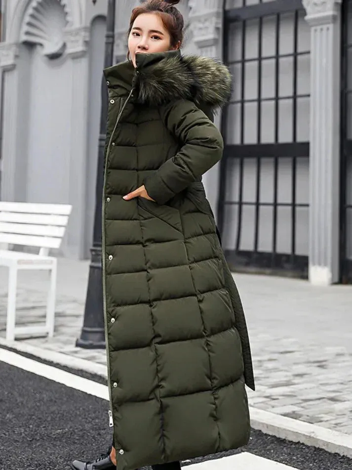 Women's Estella Long Belted Winter Coat