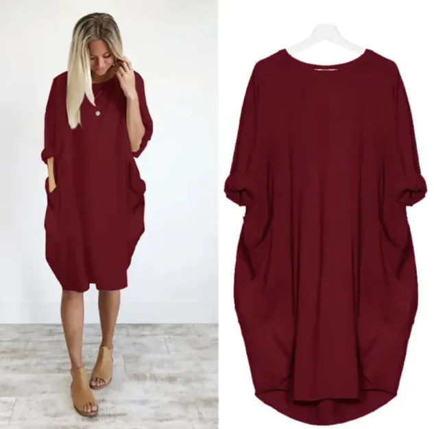 Women’s Relaxed Fit Casual Dress with Pocket
