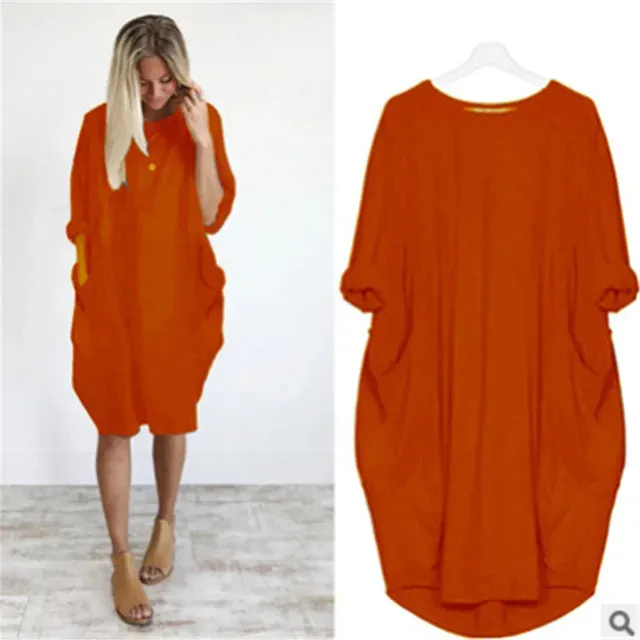 Women’s Relaxed Fit Casual Dress with Pocket