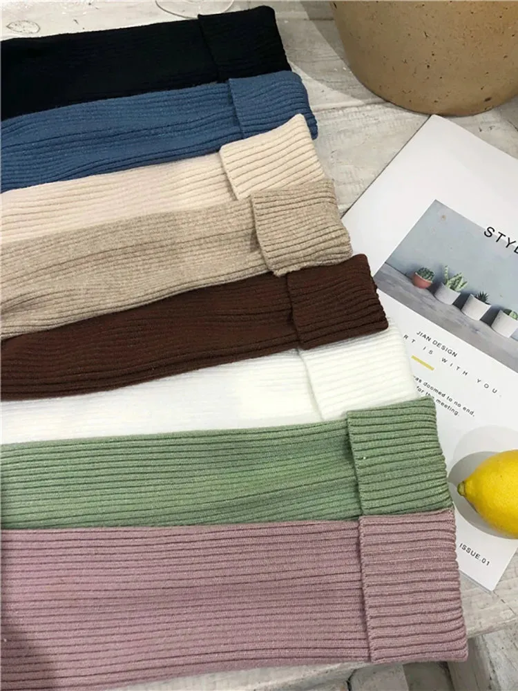 Women's Slim Turtleneck Knitted Sweater
