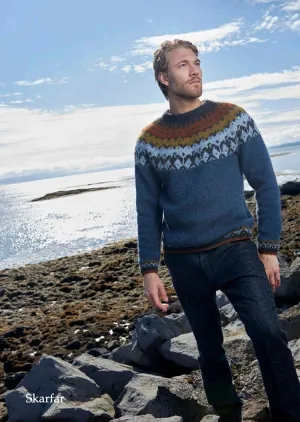 Wool Sweater - Skarfar - Blue