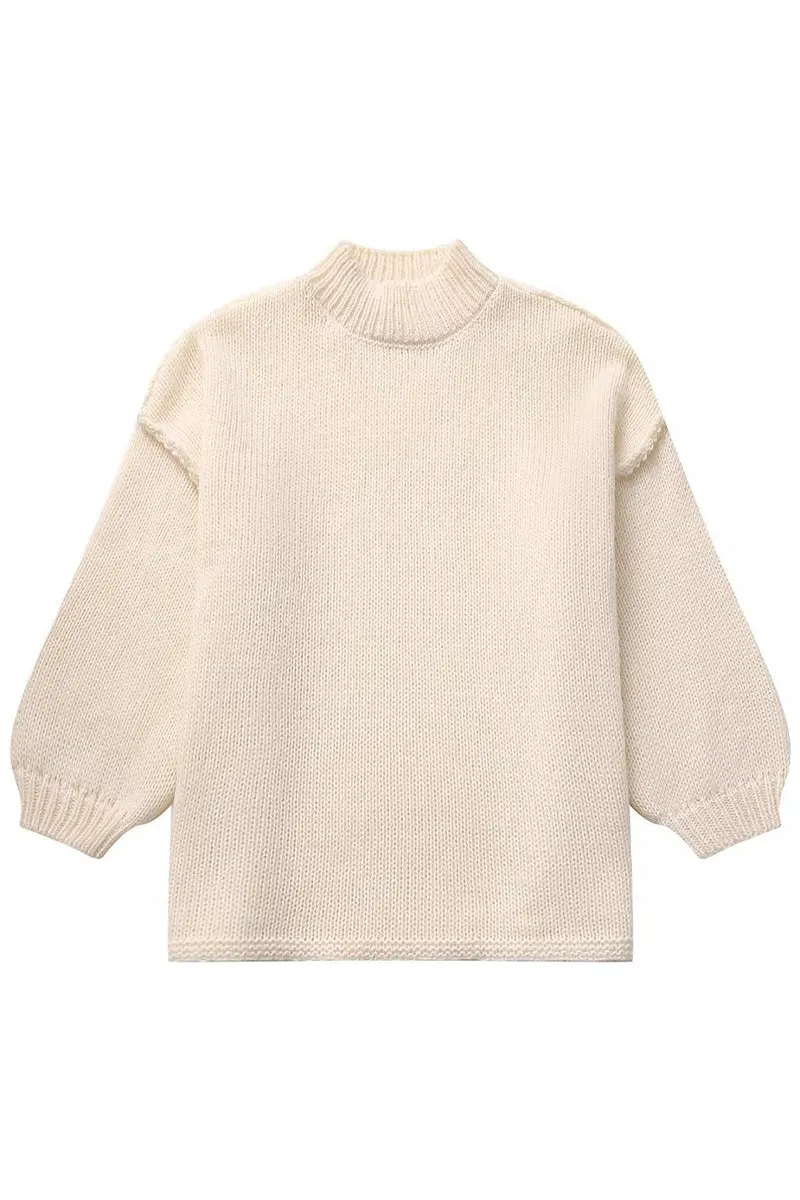 WS3392 Pullover Loose Fit Sweater Outerwear