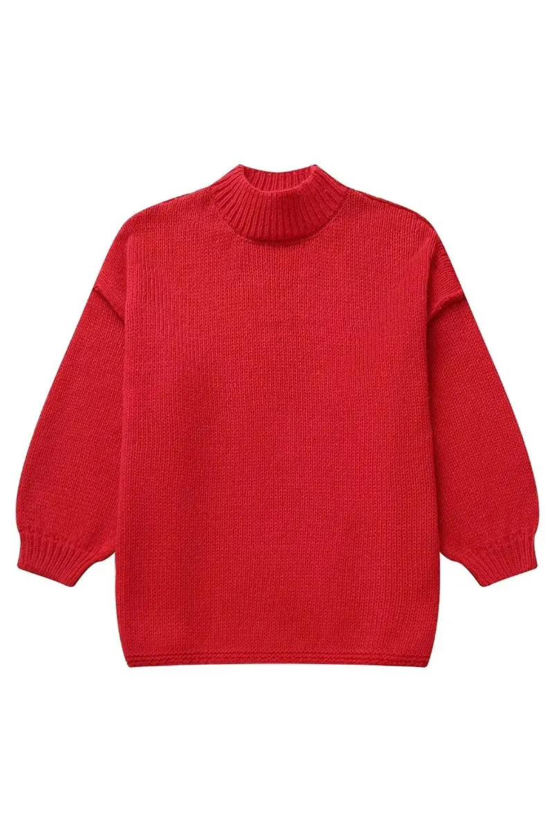 WS3392 Pullover Loose Fit Sweater Outerwear