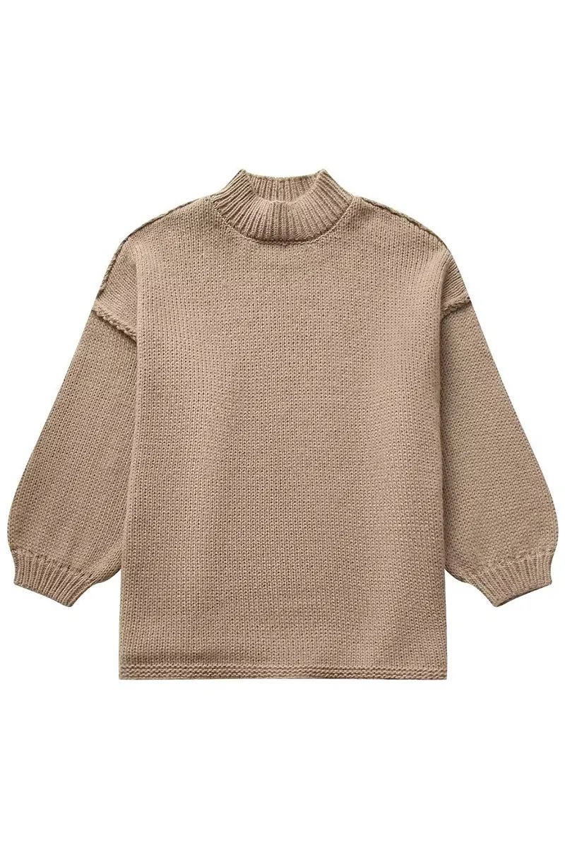 WS3392 Pullover Loose Fit Sweater Outerwear